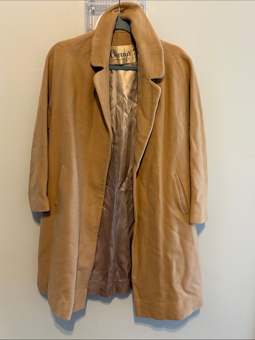 Cherry's Camel Wool Blend Overcoat